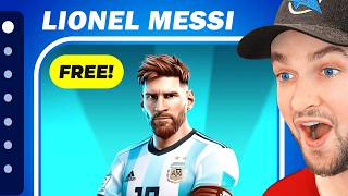 Fortnites NEW FREE Rewards Update Messi Skin [upl. by Gefell]