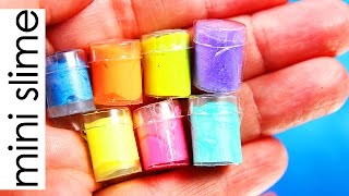 DIY Miniature Slime Cans no Borax [upl. by Ainevuol]