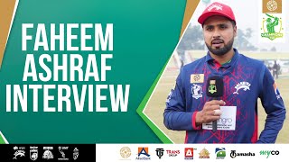 Engro Dolphins Faheem Ashraf Interview  Bahria Town Champions Cup 2024  PCB  MA2A [upl. by Adaval]