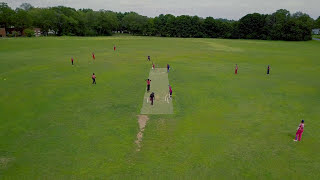 Wrentham Cricket Grounds  Dhruv Reddy in action  DJI Mavic Pro 4K [upl. by Akcir]