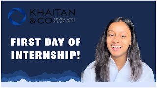 Internship Day 1  Khaitan amp Co  Harshita Agarwal [upl. by Proctor]