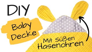 DIY Babydecke einfach selber nähen  Nähen für Anfänger [upl. by Jasik805]