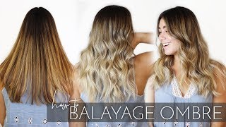 How to Balayage Ombre Brunette Hair with my Foilayage Technique  Easy Tutorial [upl. by Eniamej]