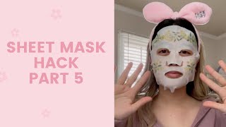 Sheet Mask Hack 5  FaceTory [upl. by Ermina]