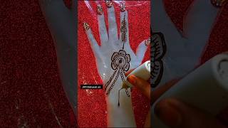 Bracelet mehndi design Back hand jewellery mehndi design [upl. by Noneek552]