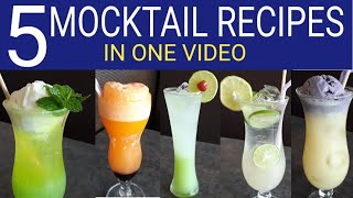 5 Mocktail  Mocktail Recipes  The Mocktail House [upl. by Halak892]