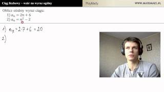 Wzór ogólny ciągu liczbowego  przykłady [upl. by Noy]