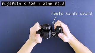 Fujifilm XS20  27mm F28 setup honest opinion [upl. by Ydnak622]