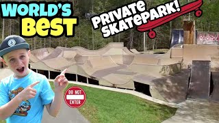 Riding The Worlds BEST Backyard Skatepark [upl. by Osnola]