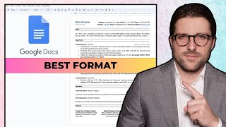 Create a FREE CV in Google Docs 2024  BEST FORMAT [upl. by Allcot]