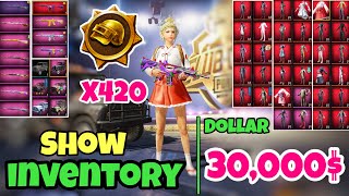 Show My Inventory  Use 420 Donkatsu Medal Open All Crate  Account 30000  Tony Sama Pubg Mobile [upl. by Etnovahs]