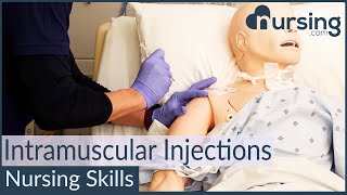 Intramuscular Injection Techniques Nursing Skills [upl. by Kingdon]