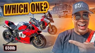 Ducati Multistrada V4 RS vs Panigale V4 R  I HAD TO CHOOSE [upl. by Greiner]