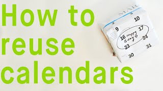 How to Reuse and Recycle old Calendars [upl. by Baalman142]