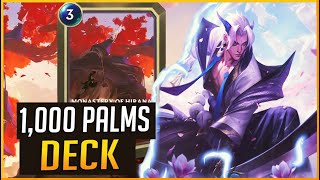 YASUO IS BACK BABY WITH MONASTERY OF HIRANA COMBO 1000 Palms Deck  Legends of Runeterra 116 [upl. by Euqirrne]