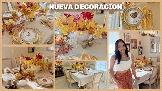 🐿️NUEVA DECORACION 🍁 Grandes cambios en mi comedor Otoño [upl. by Kyle945]