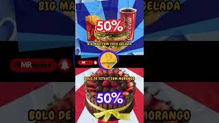 BIG MAC OU BRIGADEIRO 🍔 🍗 shorts quiz quizz shortvideo quizcomidas tiktok mrquiizz [upl. by Dupaix669]