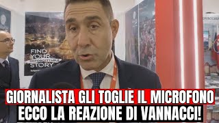 GIORNALISTA LO INTERROMPE E GLI TOGLIE IL MICROFONO ECCO LA REAZIONE DI VANNACCI [upl. by Yngad]