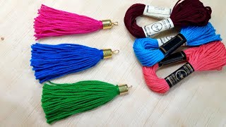 How to Make Pom Pom Tassels Diy tassel Tutorial [upl. by Rolecnahc]