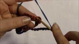 Free Crochet Tutorial Puff Stitch Necklace [upl. by Ahsinert450]