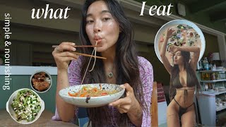 what I eat in a day to feel good  simple amp healing [upl. by Eenram]