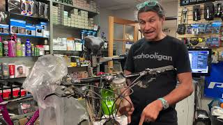 How to do Brake bleed on Shimano SLX  BRM665 without a funnel [upl. by Eshelman]