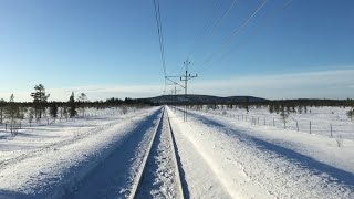 Train Drivers View KirunavaaraBoden C TDV0003 [upl. by Schwing]