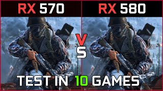 RX 570 4Gb Vs RX 580 4GB Test In 10 Games  2020 [upl. by Llennyl]