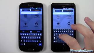 HTC EVO 4G LTE vs Samsung Galaxy S3 Which Is Faster [upl. by Ninaj]