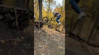 😱SICK on a TRAIL trialninja mtb trails mountainbike [upl. by Mal]