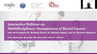 Multidisciplinary Management of Rectal Cancer  ACCF Webinar 01 [upl. by Elinore]