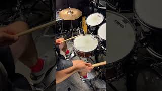 Left  hihat foot independence exercise part 3 drums drummer drumming hihat shorts bateria [upl. by Neyu437]