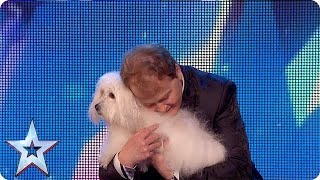 Marc Spelmann Magician X performs with the Mentalism Chair on Britains Got Talent [upl. by Burkhart]