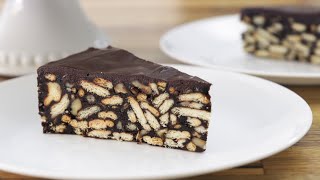 NoBake Chocolate Biscuit Cake Recipe [upl. by Darryl]