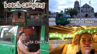 Beach Camping Vlog  Ollie the CAMPERVAN  Panay Capiz [upl. by Brenk]