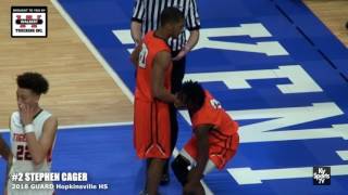 Stephen Cager  2018 GUARD Hopkinsville HS in 2017 Sweet 16 [upl. by Barney333]