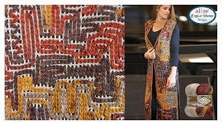 Zincir işi Uzun Yelek Yapımı  Chain Work Vest w Alize Burcum Batik [upl. by Weatherley]