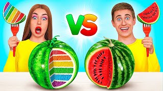 Cake vs Real Food Challenge  Funny Food Situations by Multi DO Challenge [upl. by Januarius]