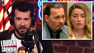 CALLING OUT MEDIA LIES Johnny Depps Battle for MENS RIGHTS vs Amber Heard  Louder with Crowder [upl. by Airahcaz738]