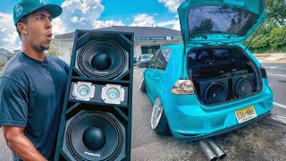 I INSTALLED THE LOUDEST SOUND SYSTEM IN MY STANCE CAR [upl. by Lindi]