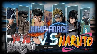 Jump Force Yu Yu Hakusho Vs Naruto [upl. by Rubia157]