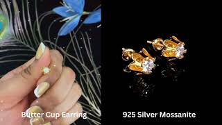 Diamond Celebrity’s 033ct VVS ‘D’ Moissanite Men’sWomens 925 Silver Yellow Buttercup Stud Earrings [upl. by Nadiya]