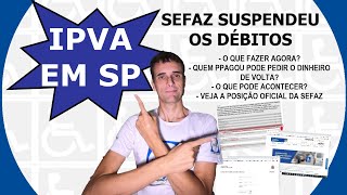 IPVA de PCD em SP foi suspenso pela SEFAZ  E agora [upl. by Alletneuq]