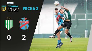 Reserva  Fecha 2 del Torneo 2022  Banfield  Arsenal [upl. by Arhna539]