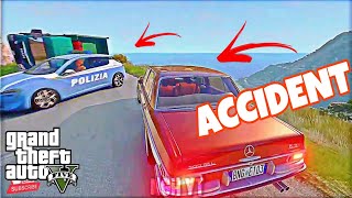 BIGGEST ACCIDENT WITH MY MERCEDES 🚗😭GTA Vforyou gta5 accident mercedes TechnoGamerzOfficial [upl. by Crim]