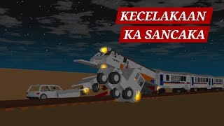 Ilustrasi kecelakaan KA SANCAKA dengan DRAW BRICKS [upl. by Ardine73]