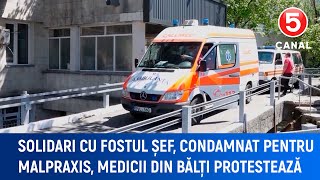 Solidari cu fostul șef condamnat pentru malpraxis medicii din Bălți protestează [upl. by Anastase956]