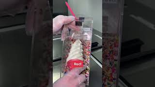 red cone sprinkle ice cream streetfood shorts [upl. by Belinda]