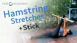 Hamstring Stretches with a Stick [upl. by Adoc]