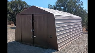 Harbor Freight Coverpro 12x20 made into a Metal Building part 4 [upl. by Ditzel]